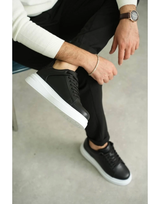 KB-B2  Siyah Cilt Günlük Erkek Ayakkabı