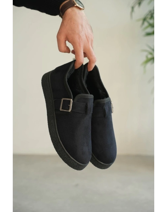 KB-KX1  Lacivert Kürklü Günlük Erkek Ayakkabı