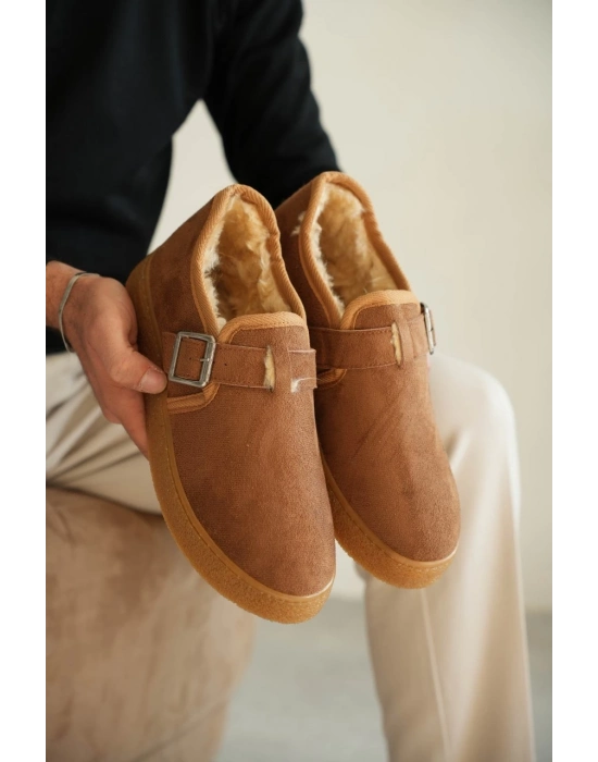 KB-KX1  Taba Kürklü Günlük Erkek Ayakkabı