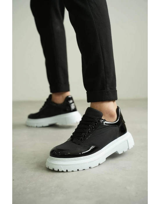 KB-X201  Siyah Rugan Paraşüt Günlük Erkek Ayakkabı