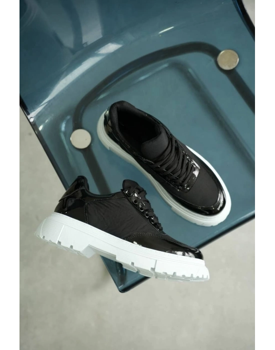 KB-X201  Siyah Rugan Paraşüt Günlük Erkek Ayakkabı