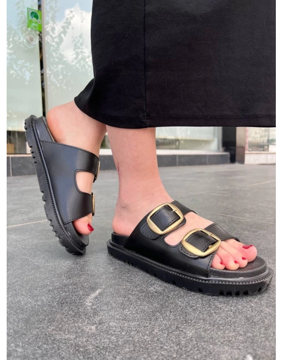 KBTX-1  Siyah Günlük Kadın Terlik