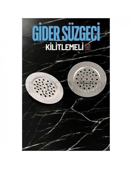 ÇOK SATAN Kilitlenebilir Metal Lavabo Evye Süzgeci 2 ADET