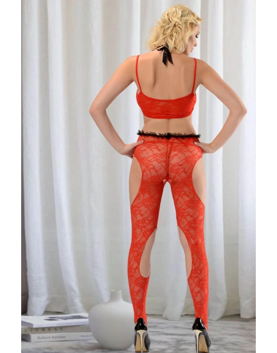 ÇOK SATAN Kırmızı Vücut Çorabı - 1028