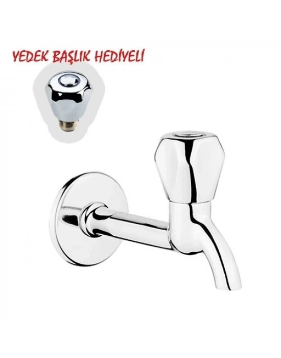 ÇOK SATAN Klasik Uzun Musluk + Musluk Kapak Takımı Hediyeli