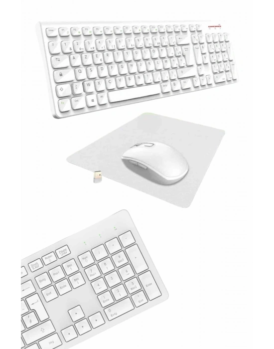 ÇOK SATAN Klavye Mouse Seti Sessiz Kablosuz Türkçe TV  PC Uyumlu