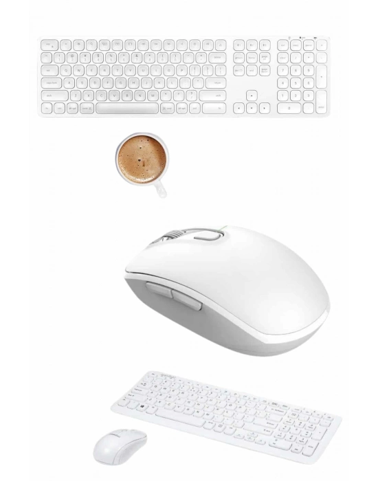 ÇOK SATAN Klavye Mouse Seti Sessiz Kablosuz Türkçe TV  PC Uyumlu