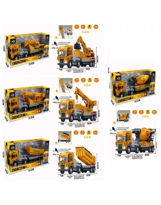 ÇOK SATAN KLX800-241-42-43-244 IŞIKLI MÜZİKLİ 1:24 İŞ MAKİNA