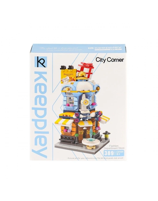 ÇOK SATAN KP0105 Keeppley City Corner Department Store Blok Seti 389 Parça