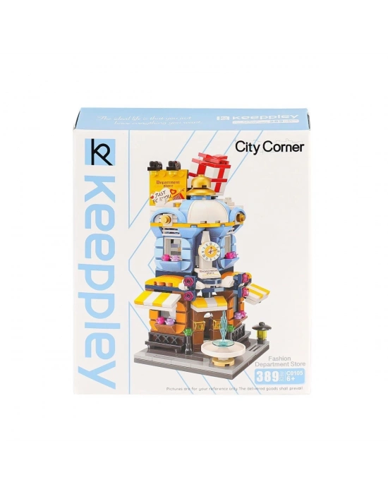 ÇOK SATAN KP0105 Keeppley City Corner Department Store Blok Seti 389 Parça