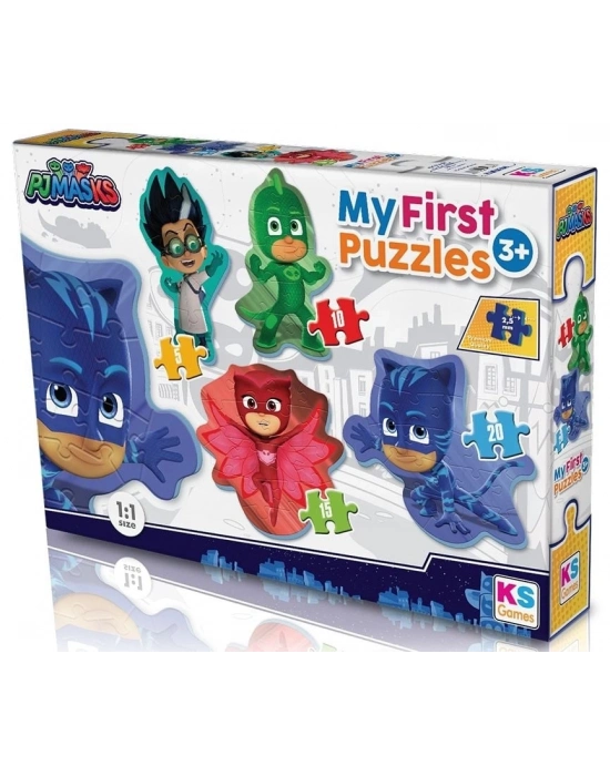 ÇOK SATAN KS Baby Puzzle Pijamaskeliler  My First Puzzle 4 in 1 Çerçevesiz