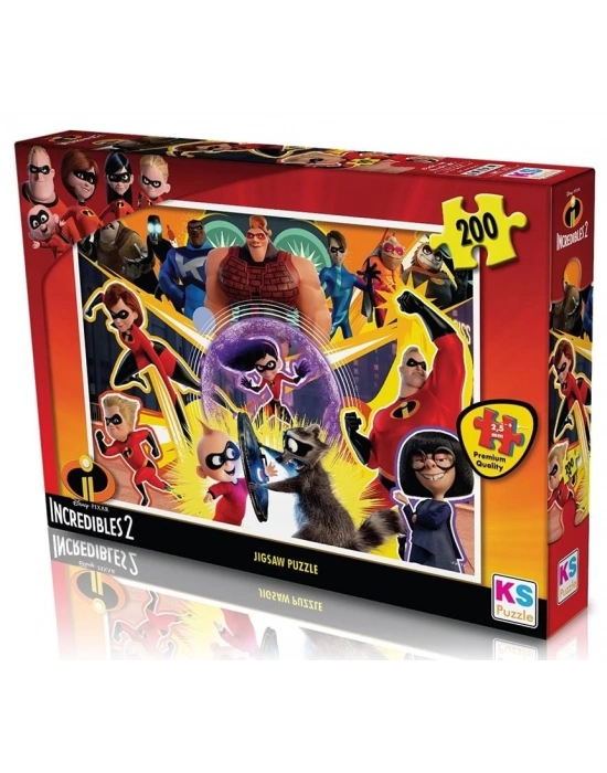 ÇOK SATAN KS Puzzle 200 Parça Incredibles