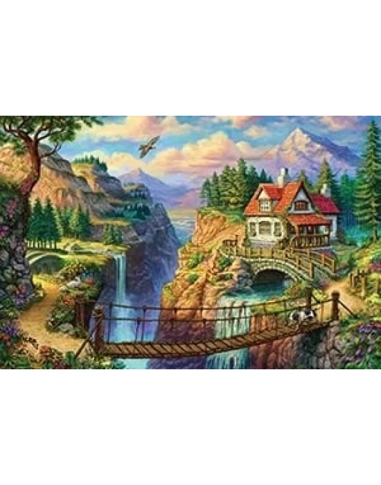 ÇOK SATAN KS Puzzle 500 Parça House On The Cliff