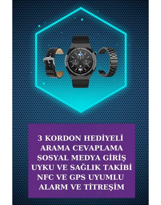 ÇOK SATAN Kulak İçi Kablosuz Bluetooth Kulaklık ve NFC ve GPS Özellikli Akıllı Saat Alarm ve Titreşim