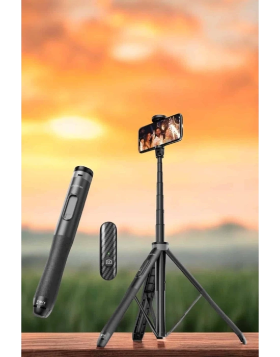 ÇOK SATAN Kumandalı Tripod Telefon Tutucu Selfie Çubuğu 360 Derece Dönebilen