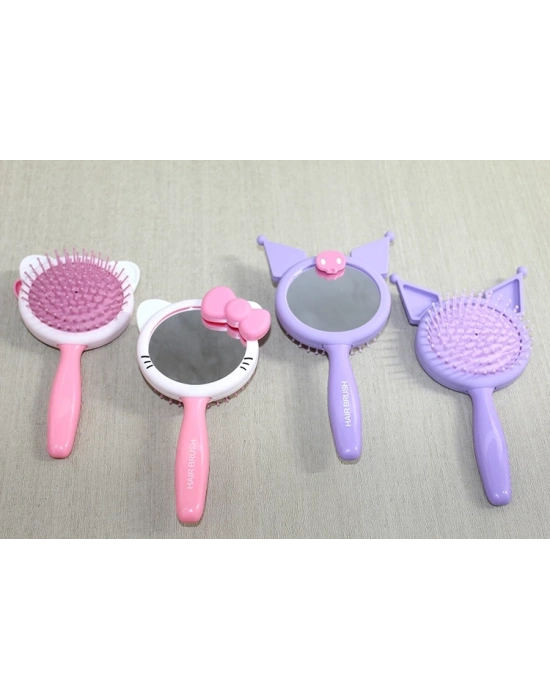 ÇOK SATAN Kuromi, Hello Kitty Karışık Aynalı Tarak