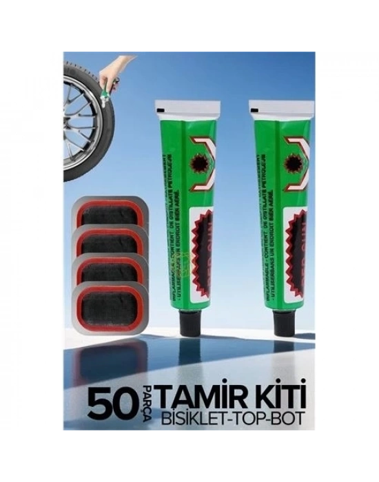 ÇOK SATAN Lastik Yaması 50 li Set Bisiklet Top Bot