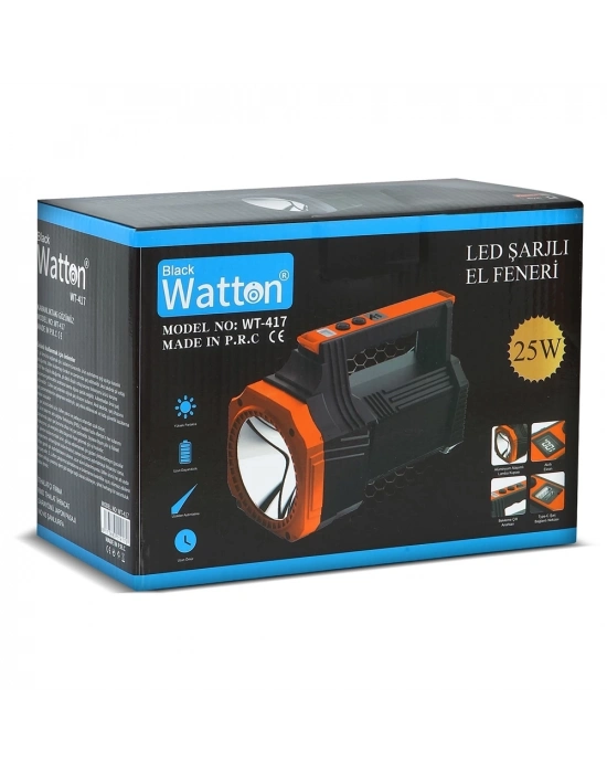 ÇOK SATAN Led Şarjlı El Feneri 25w  Wt-417