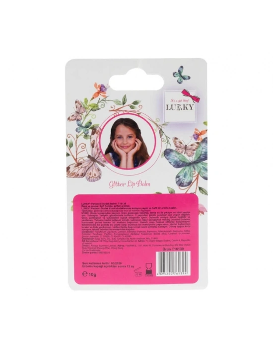 ÇOK SATAN Lukky Besleyici Dudak Kremi Simli Pembe