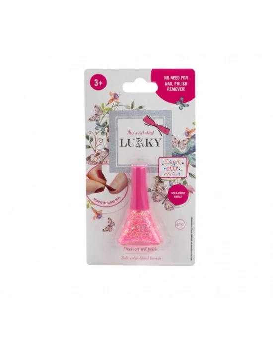 ÇOK SATAN Lukky Soyulabilir Oje - Konfeti Serisi Pembe
