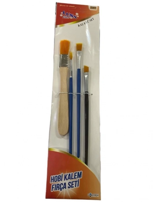 ® Luna Kaş Hobi Kalem Fırça Seti 4 Parça
