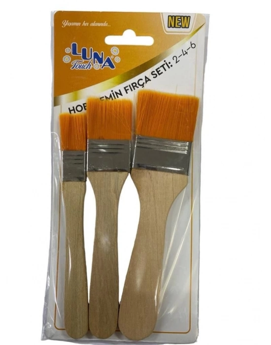 ® Luna Zemin Fırça Seti 2-4-6 No 3 Parça
