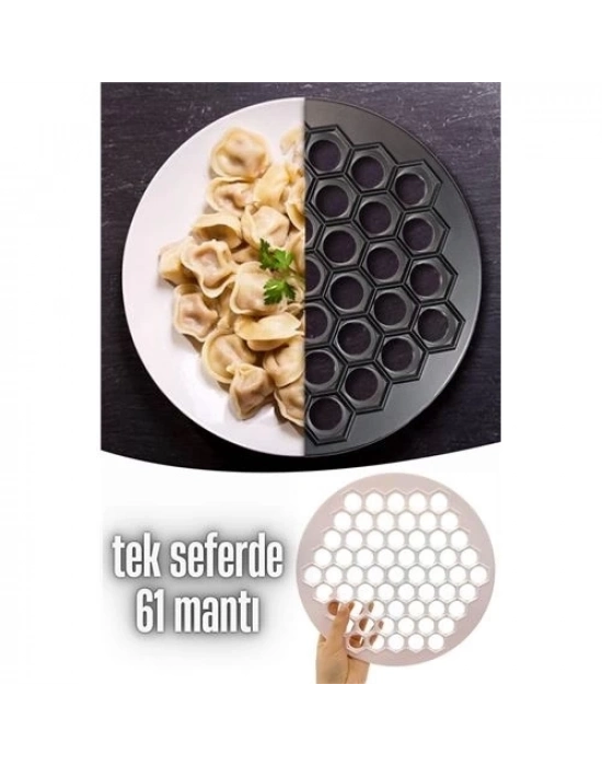 ÇOK SATAN Mantı Kalıbı Tek Seferde 61 Mantı Lallula Design