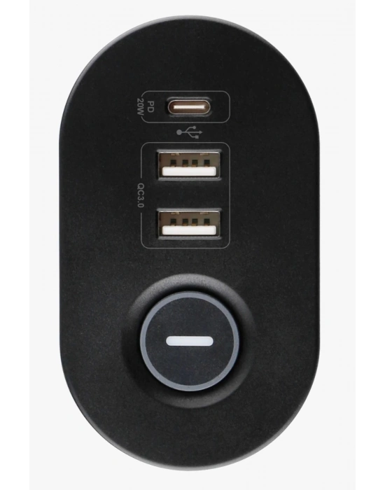 ÇOK SATAN Masa Tipi Pd20w Akım Korumalı 3’lü Priz 2xusb 1xtype-c Girişli Kablolu Priz Ftr19
