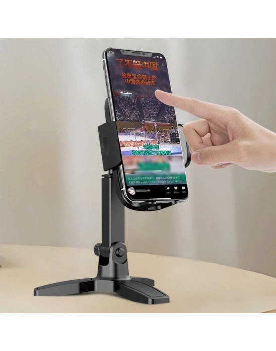 ÇOK SATAN Masaüstü Telefon Standı 360 Derece Dönebilen Başlıklı Ayaklı Telefon Tripodu