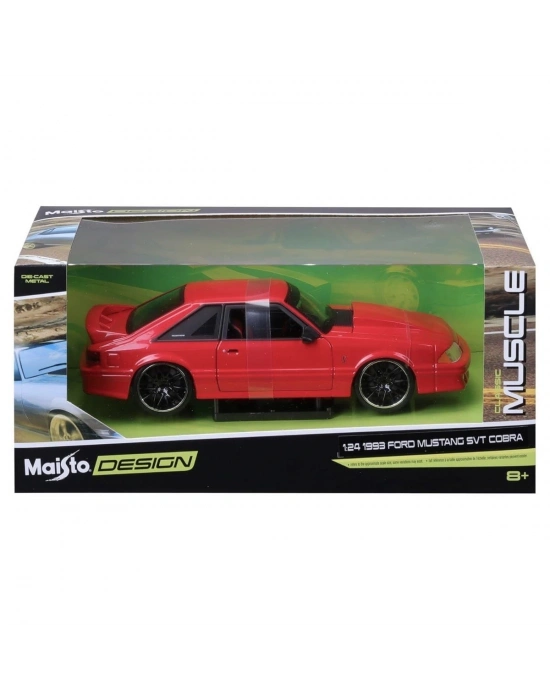 ÇOK SATAN MAY 32549 1:24 1993 Ford Mustang SVT Cobra Model Araba -Necotoys
