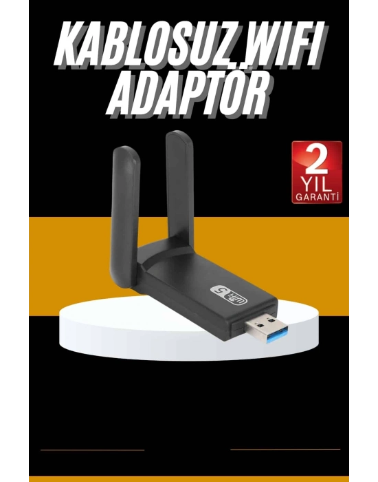 ÇOK SATAN Mbps Wifi Alıcı Kablosuz Wifi Adaptörü Çift Band Çift Antenli