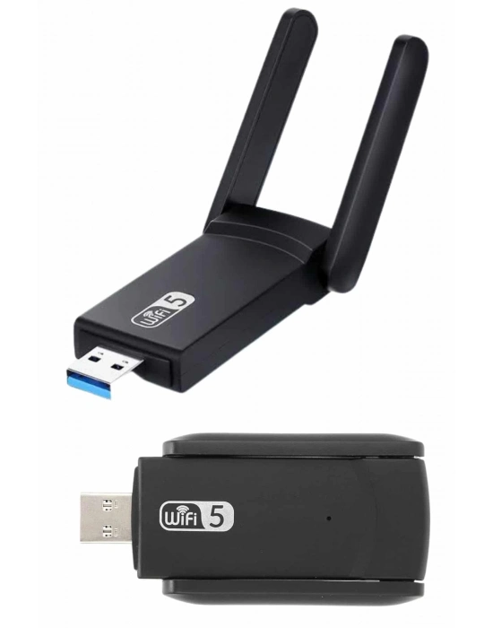 ÇOK SATAN Mbps Wifi Alıcı Kablosuz Wifi Adaptörü Çift Band Çift Antenli