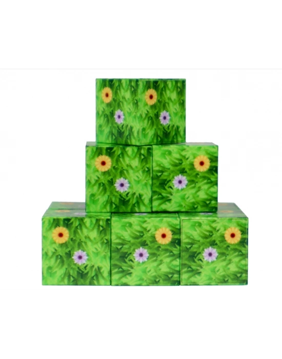 ÇOK SATAN Megacraft 9 Parça Çiçekli Yaprak Çimen Blok
