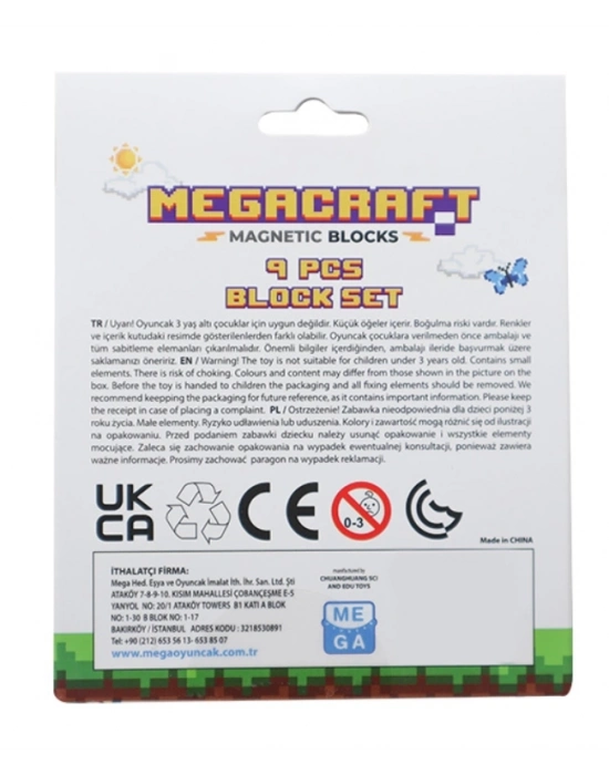 ÇOK SATAN Megacraft 9 Parça Tuğla Blok