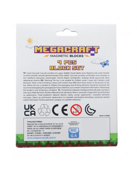 ÇOK SATAN Megacraft 9 Parça Yaprak Çimen Blok