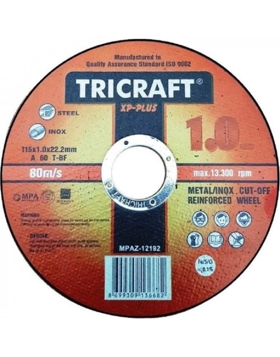 ® Meşem Trıcraft X Plus  115X1X22.23 mm Inox Kesici Taş 25 Adet MEŞEM-3301