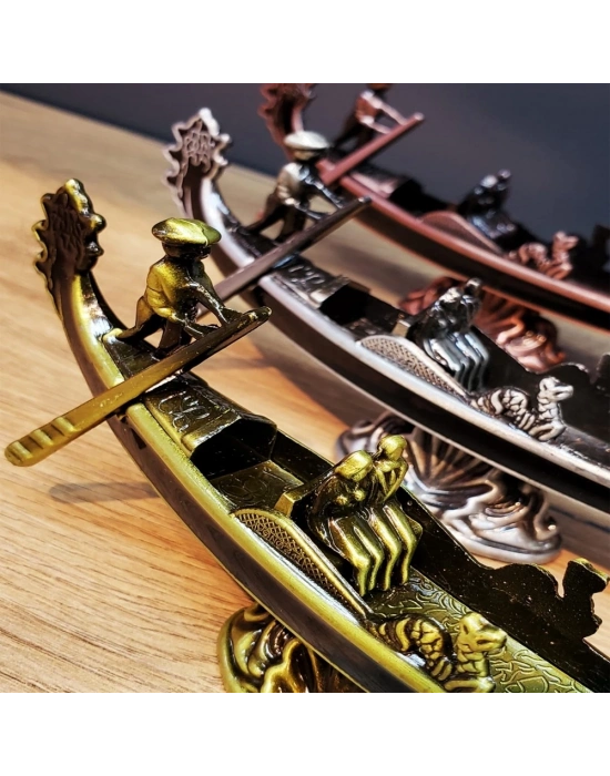 ÇOK SATAN Metal Dekoratif Venedik Kayık