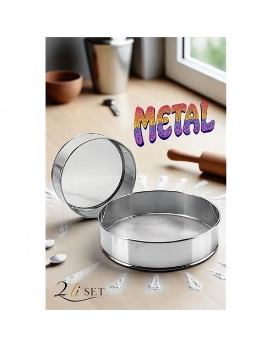 ÇOK SATAN Metal Un Eleği 15 ve 24 cm 2 li SET