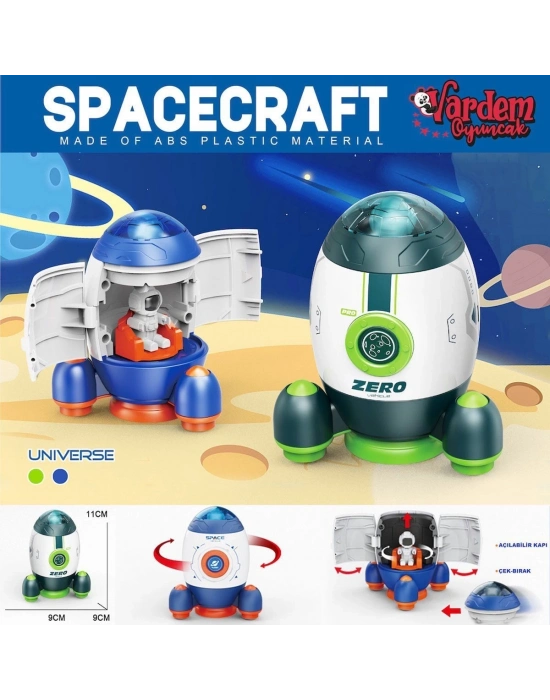 ÇOK SATAN MG-D400-44 Sürtmeli Astronotlu Uzay Roketi