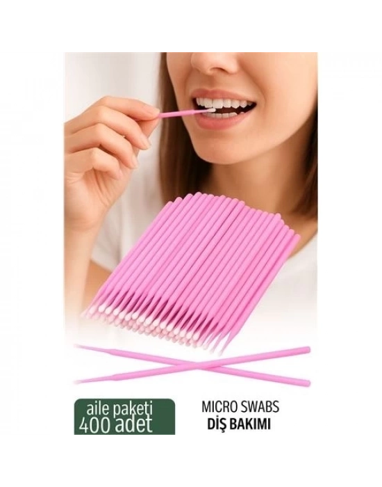 ÇOK SATAN Micro Swab - Diş Bakım Çubuğu - 400 Adet Aile Paketi