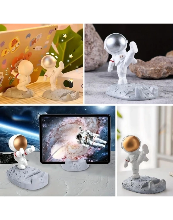 ÇOK SATAN Mini Astronot Model Telefon ve Tablet Tutucu Standı