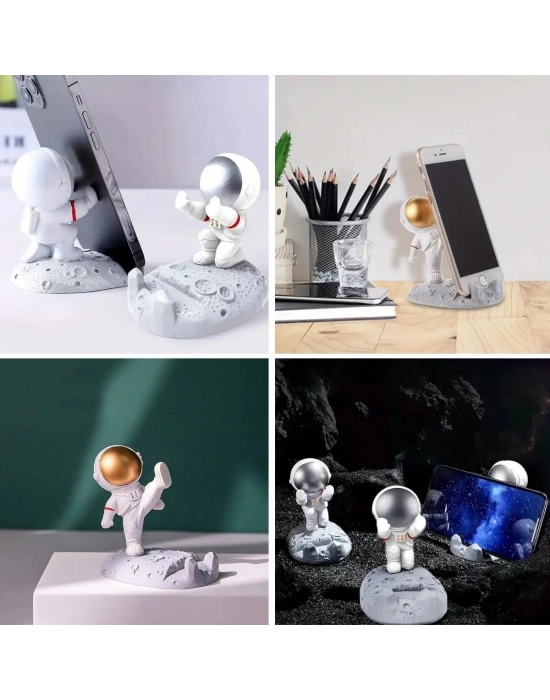 ÇOK SATAN Mini Astronot Model Telefon ve Tablet Tutucu Standı