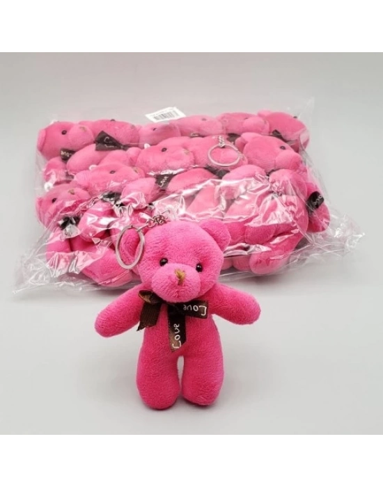 ÇOK SATAN Mini Ayıcık Anahtarlık Pembe Renk