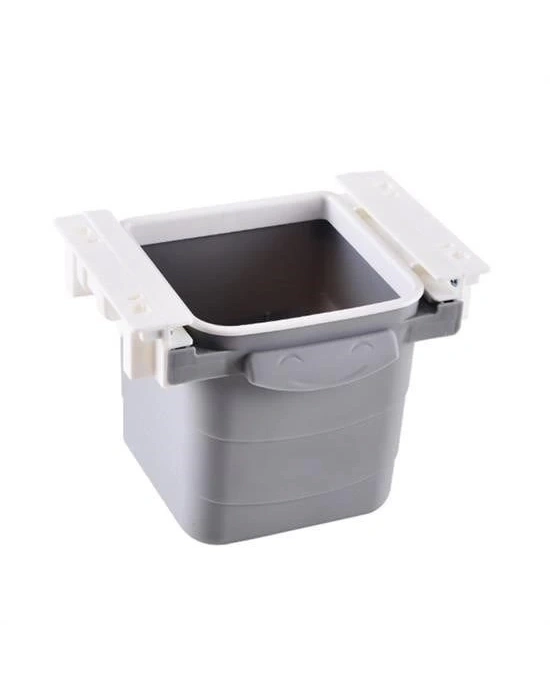 ÇOK SATAN Mini Masa Çöp Kovası Plastik Tezgah Altı Geri Çekilebilir Yapışkanlı Görünmez Bölme Pratik