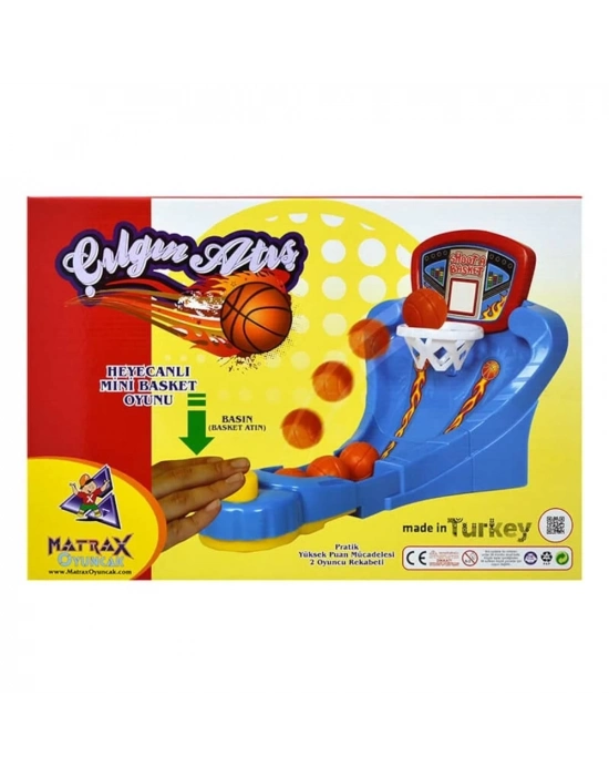 ÇOK SATAN Mini Masa Üstü Basket Oyunu Eğlenceli Oyuncak