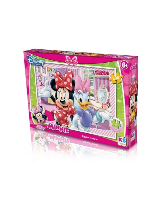 ÇOK SATAN MN 113 Minnie Puzzle 200 Parça -KS Puzzle
