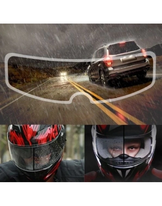 ÇOK SATAN Motosiklet  Kaskı İçin Yağmur Kaydırıcı
