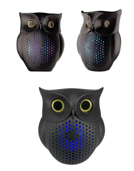 ÇOK SATAN Müzik Çalar Bluetooth Hoparlör Speaker 5.0 Kablosuz Baykuş Görünümlü