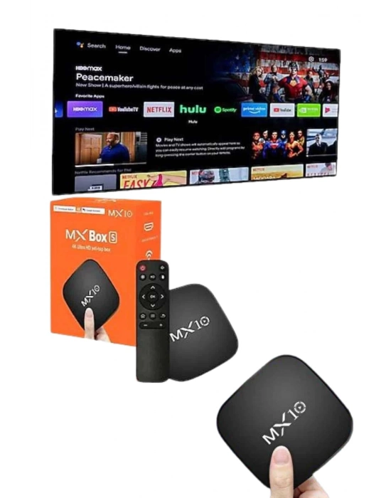 ÇOK SATAN Mx Box Android Tv Media Sound 4K Ultra HD Görüntü Kaliteli