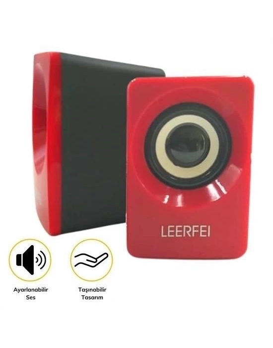 ÇOK SATAN N62 1+1 Multimedia USB ve Jacklı Mini Hoparlör Yüksek Stereo Ses Sistemi